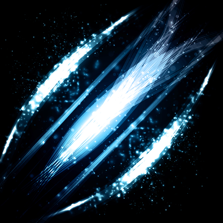 Abstract dynamic background, futuristic lines illustrationの写真素材