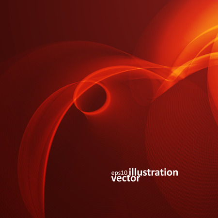 Abstract fire flames on a black background. Colorful vector illustrationのイラスト素材