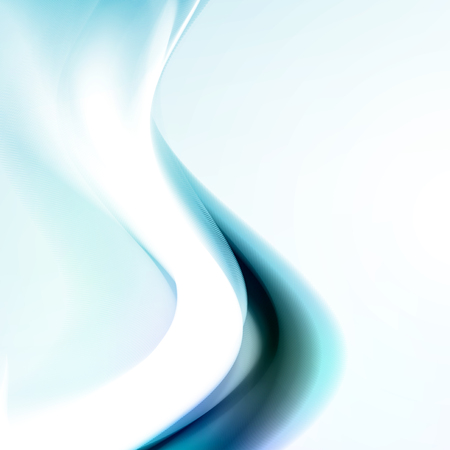 Abstract blue background, futuristic wavy illustrationの写真素材