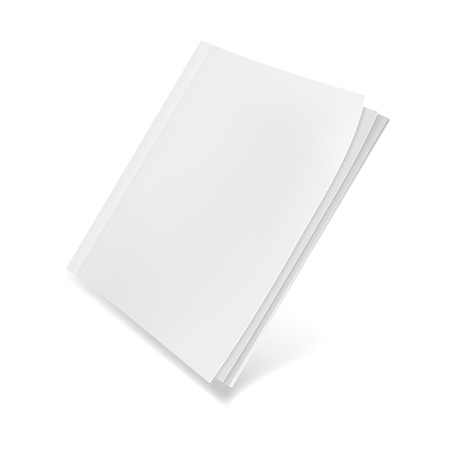 Template blank magazine. Illustration isolated on white background. Graphic concept for your designのイラスト素材