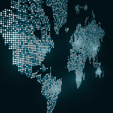Technology image of globe. The concept illustrationのイラスト素材