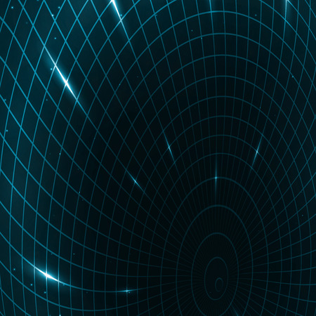 Abstract teleportation futuristic illustration, creative dynamic elementのイラスト素材
