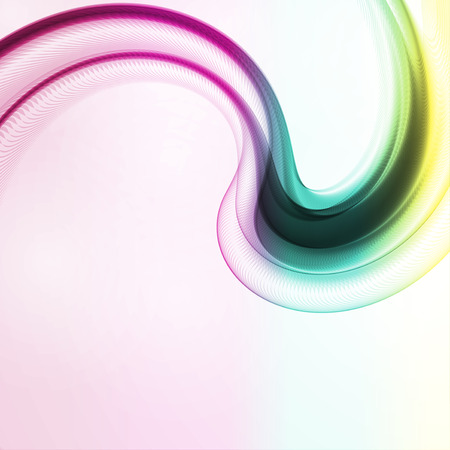 Abstract motion smooth color, futuristic wavy illustrationのイラスト素材