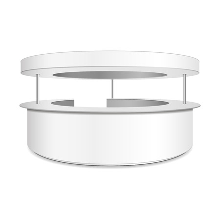 Empty retail stand. Illustration isolated on white background. Graphic concept for your designのイラスト素材