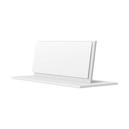 Outdoor advertising stand banner. Illustration isolated on white background. Graphic concept for your designのイラスト素材