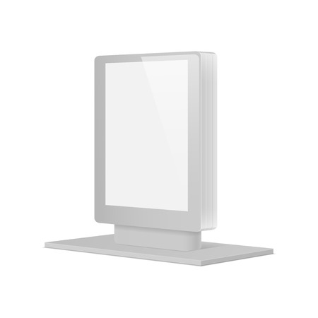 Empty retail stand. Illustration isolated on white background. Graphic concept for your designのイラスト素材