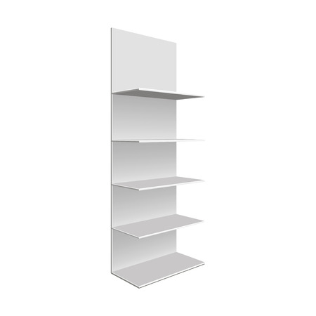 Empty showcase. Illustration isolated on white background. Graphic concept for your designのイラスト素材