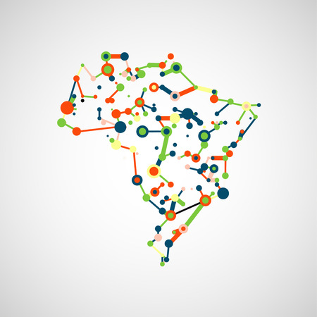 Technology image of Brazil. The concept illustrationの写真素材