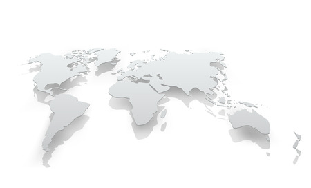 Image of world map paper. The concept illustrationのイラスト素材