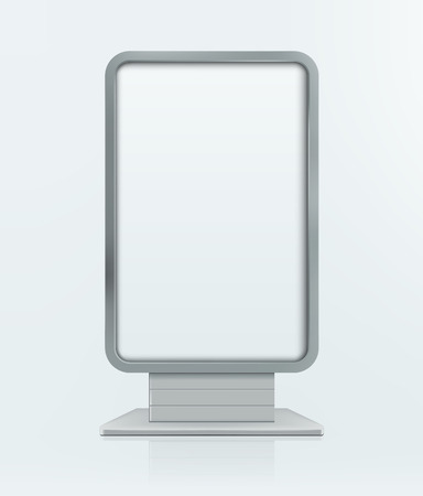 Outdoor advertising stand banner. Illustration isolated on background. Graphic concept for your designのイラスト素材
