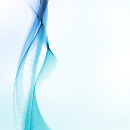 Abstract motion smooth blue, futuristic wavy illustrationの写真素材
