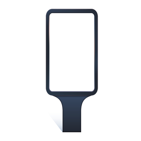 Outdoor advertising stand banner. Illustration isolated on white background. Graphic concept for your designのイラスト素材