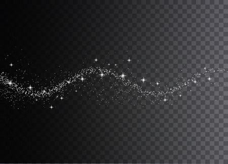 Glowing magical wave of glitter star. Graphic concept for your designのイラスト素材