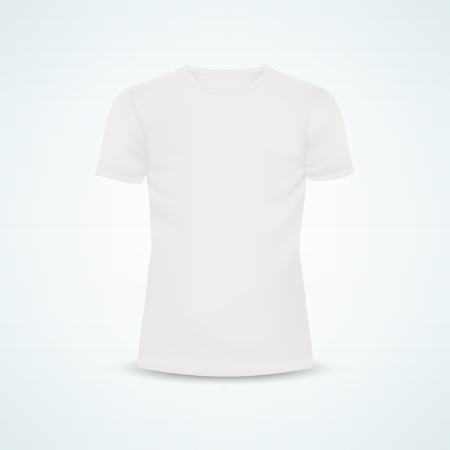 Male T-shirt template mockup. Illustration isolated background. Graphic concept for your designのイラスト素材