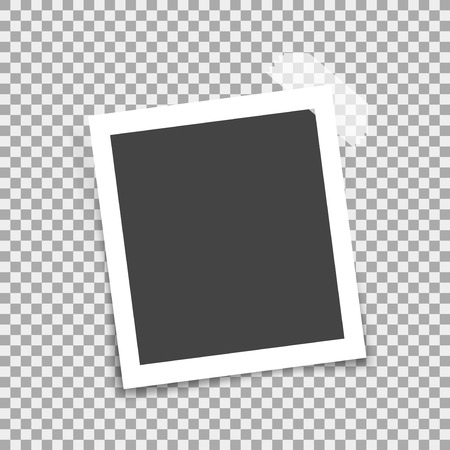 Retro photo frame. Illustration isolated on transparent background. Graphic concept for your designのイラスト素材