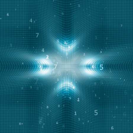 Digital code background, abstract illustrationの写真素材
