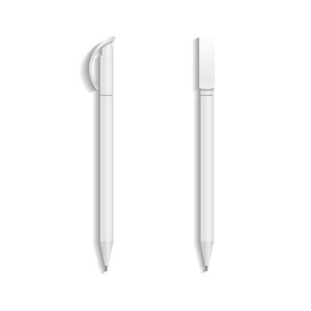 Pen mockup. Illustration isolated on white background. Graphic concept for your designの写真素材
