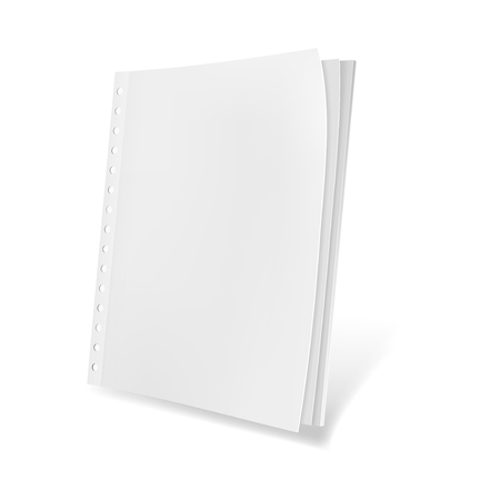 Template blank magazine. Illustration isolated on white background. Graphic concept for your designの写真素材