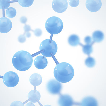 Abstract molecules design. Molecular structure. Graphic illustration for your designのイラスト素材