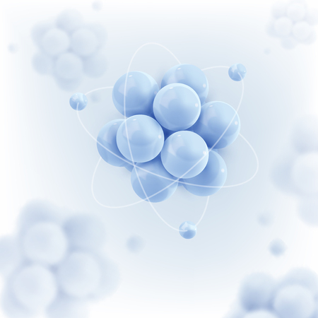 Abstract molecules. Atoms. Graphic illustration for your designのイラスト素材