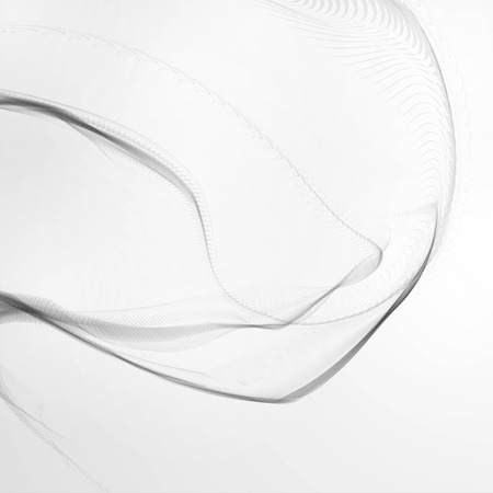 Cigarette smoke waves, abstract wavy illustrationの写真素材