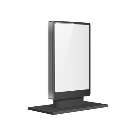 Empty retail stand. Illustration isolated on white background. Graphic concept for your designの写真素材