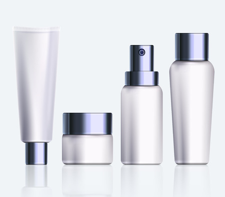 Cosmetic products. Illustration isolated on background. Graphic concept for your designのイラスト素材