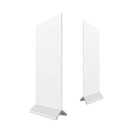 Outdoor advertising stand banner. Illustration isolated on white background. Graphic concept for your designのイラスト素材