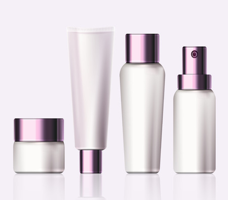 Cosmetic products. Illustration isolated on background. Graphic concept for your designのイラスト素材