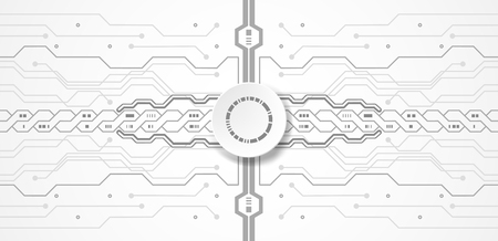 Futuristic technological background. Graphic concept with various technology elements for your designのイラスト素材