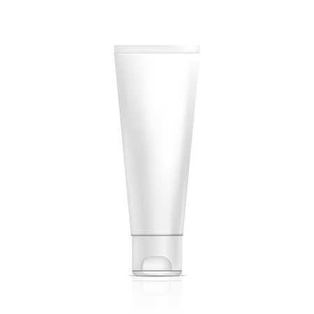 Tube of cream or gel. Illustration isolated on white background. Graphic concept for your designの写真素材