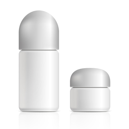 Cosmetic products. Illustration isolated on white background. Graphic concept for your designの写真素材