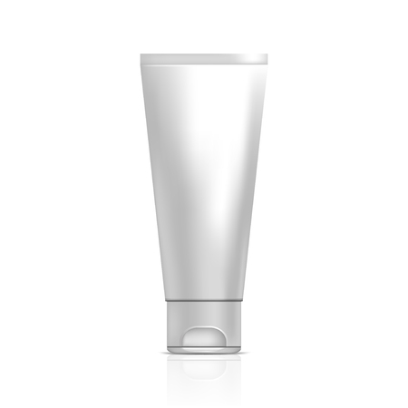 Tube of cream or gel. Illustration isolated on white background. Graphic concept for your designの写真素材