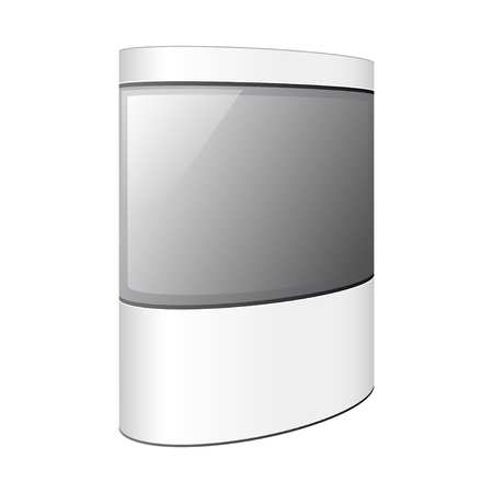 Empty retail stand. Illustration isolated on white background. Graphic concept for your designの写真素材