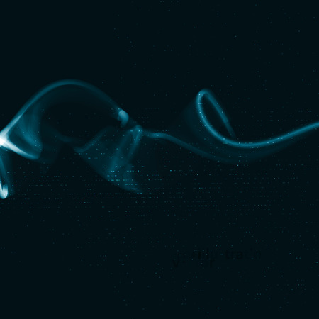 Abstract dynamic background, futuristic wavy illustrationの写真素材