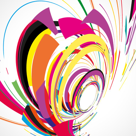 Futuristic abstract shape illustration, technology backgroundの写真素材
