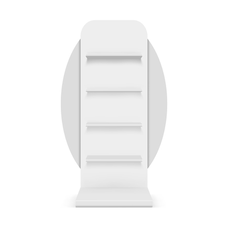 Empty showcase. Illustration isolated on white background. Graphic concept for your designのイラスト素材