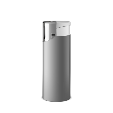 Realistic cigarette lighter. Illustration isolated on white background. Graphic concept for your designの写真素材