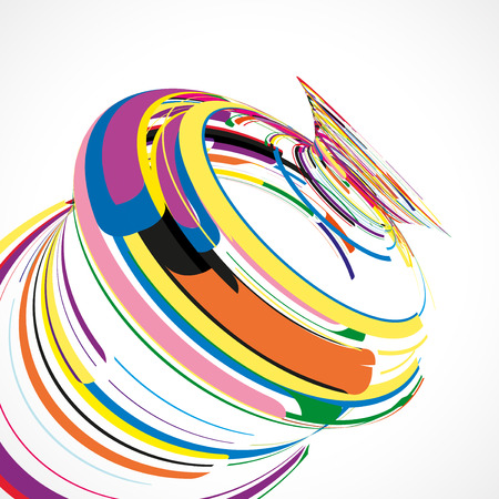Futuristic abstract shape illustration, technology backgroundの写真素材