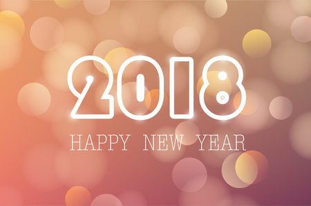 Happy New Year background, lens flare pattern and lights elementsのイラスト素材