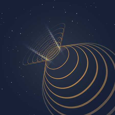 Futuristic abstract shape illustration, technology sci fi scientific background. Graphic concept for your designのイラスト素材