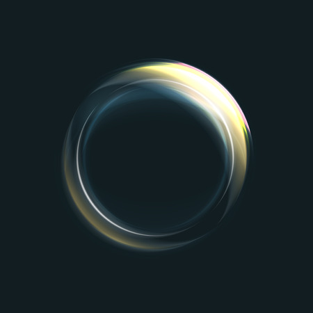 Magic circle light effects. Illustration isolated on dark background. Graphic concept for your designのイラスト素材
