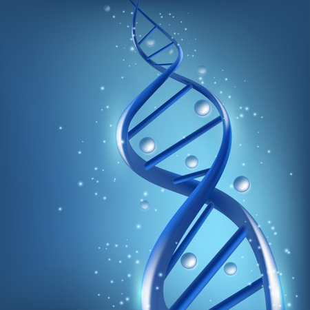 Science template for your design. DNA concept structure illustrationのイラスト素材