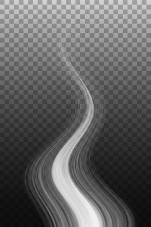 Smoke wave on transparent background. Graphic concept for your designのイラスト素材