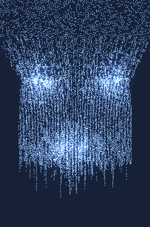 Glitter lights effects background. Graphic concept for your designの写真素材