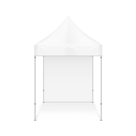 Folding tent. Illustration isolated on white background. Graphic concept for your designの写真素材