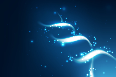 Science template for your design. DNA concept structure illustrationのイラスト素材