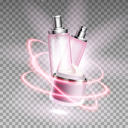 Cosmetics template for ads. Graphic concept for your design.のイラスト素材