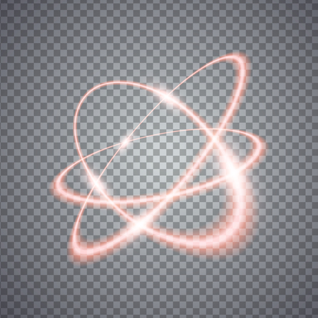Magic circles light effects. Illustration isolated on transparent background. Graphic concept for your designのイラスト素材