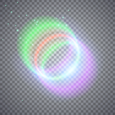 Glittering magic circles. Illustration isolated on transparent background. Graphic concept for your designのイラスト素材